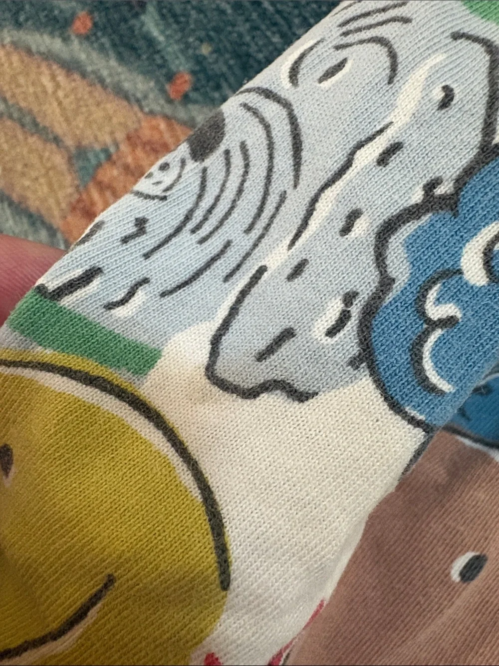 Mini Boden Multicolor Puppy Print Cotton Dress 3/4